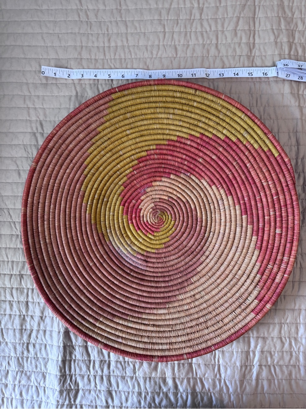 Woven Handmade Coil Basket / Wall Decor